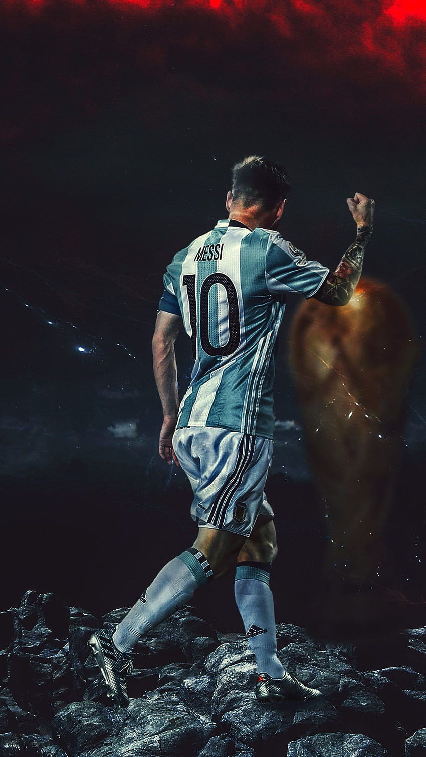 Messi, Argentina, La pulga Sfondo del telefono HD