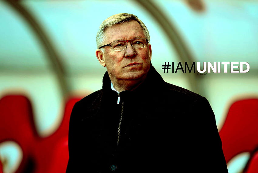Manchester United okulary Sir Alex Ferguson, Jestem United (Sir Alex Ferguson) Tapeta HD