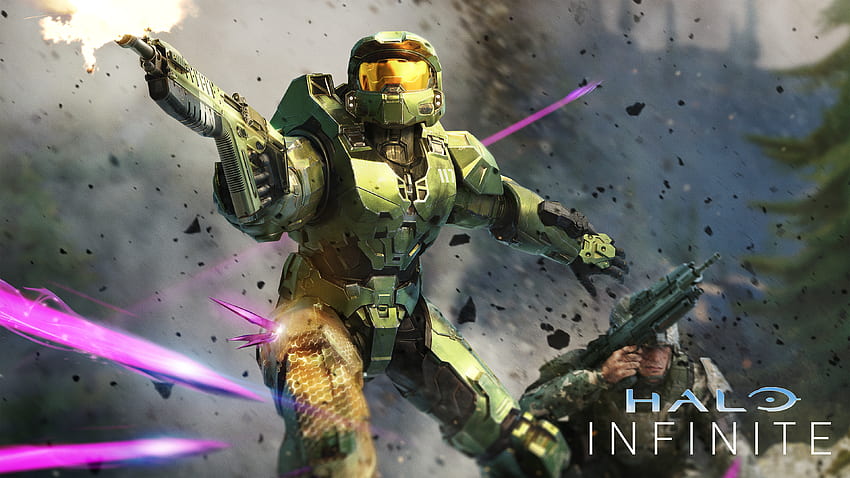 Três deslumbrantes Halo Infinite lançados, Halo 2022 papel de parede HD