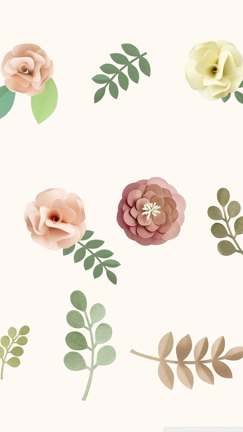 Пастелен флорален фон Ултра фон, сладко пастелно цвете HD тапет за телефон