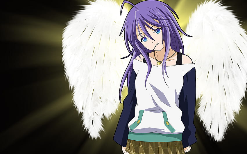 Anime anioł Mizore, uroczy, anioł, dziewczyna, mizore Tapeta HD