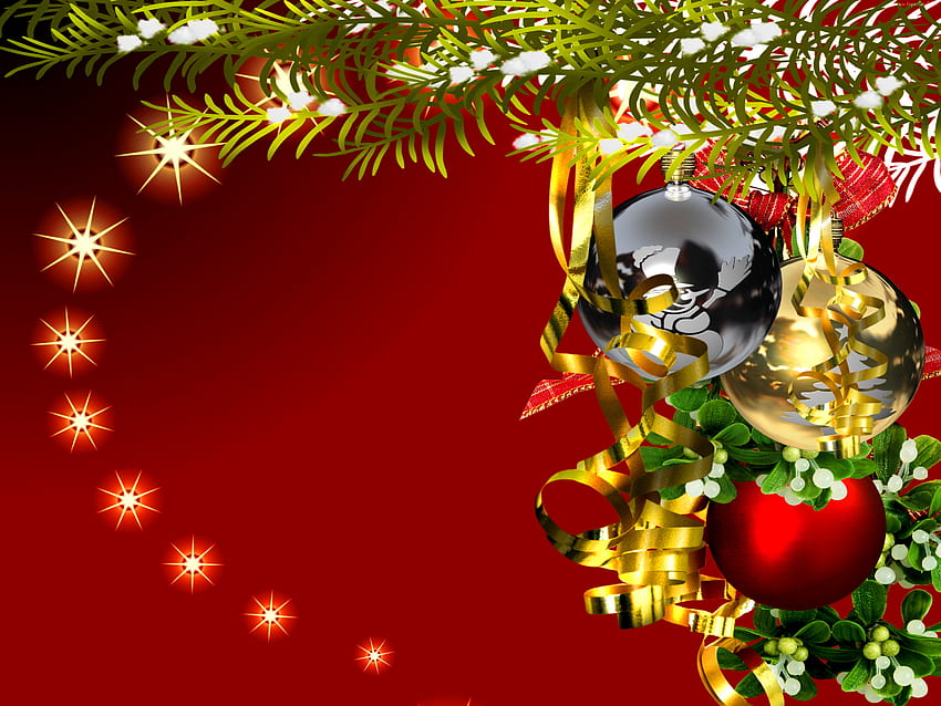 New year background, background, decoration, holiday, christmas, balls, new year HD wallpaper