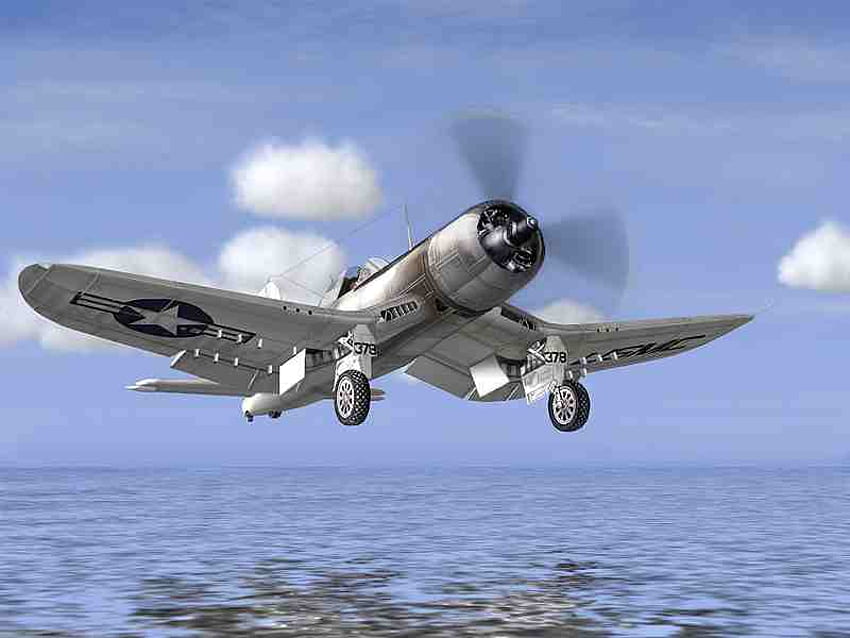 F4U Corsair PF USN Втората световна война, corsair, f4u HD тапет