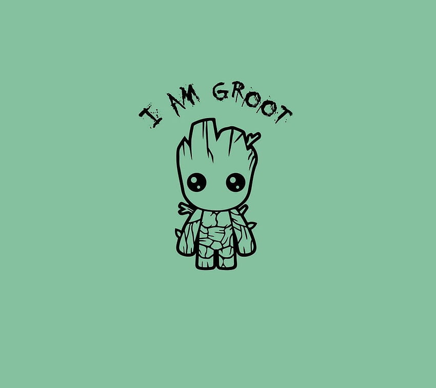 Soy Groot, lindo bebé Groot fondo de pantalla