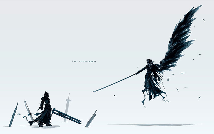 Final Fantasy Cloud gegen Sephiroth ... HD-Hintergrundbild