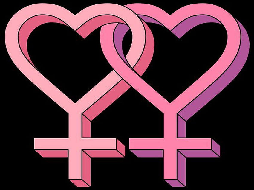Lesbian, LGBT Heart HD wallpaper