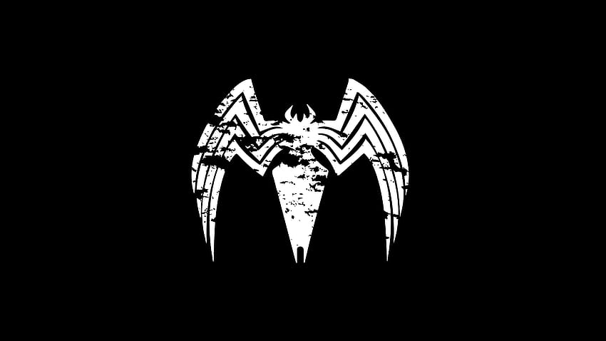 Venom, logo, villain, minimal HD wallpaper