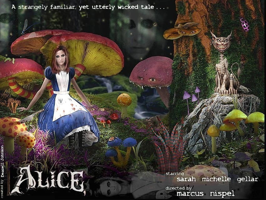 Sarah Michelle Gellar Alice Movie, chesire, alice, horror, goth ...