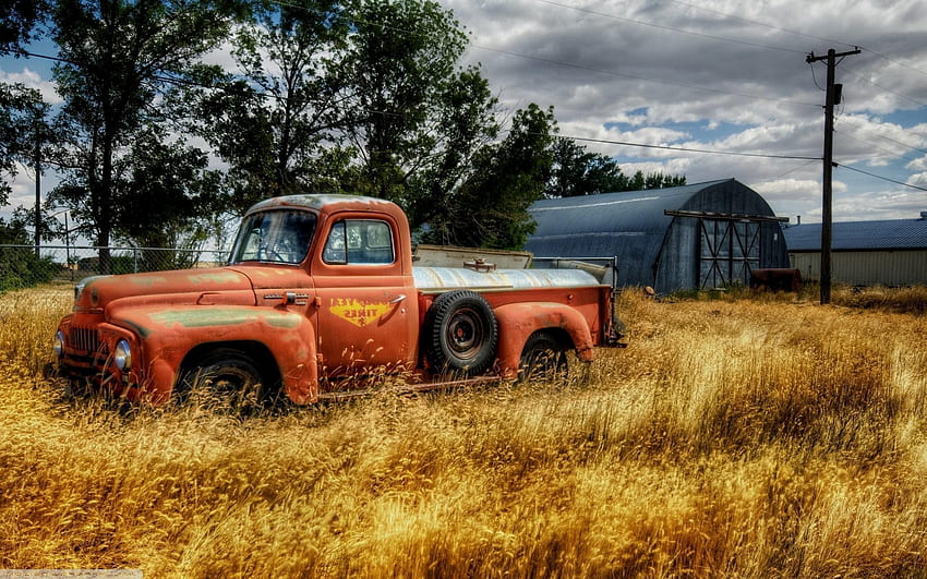 Vintage Truck Pics Stare ciężarówki Mobile - Old Rusty Chevy Trucks - & Background Tapeta HD