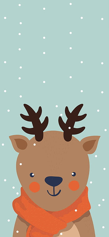 Download Cute Christmas Iphone Reindeer Silhouettes Wallpaper  Wallpapers com