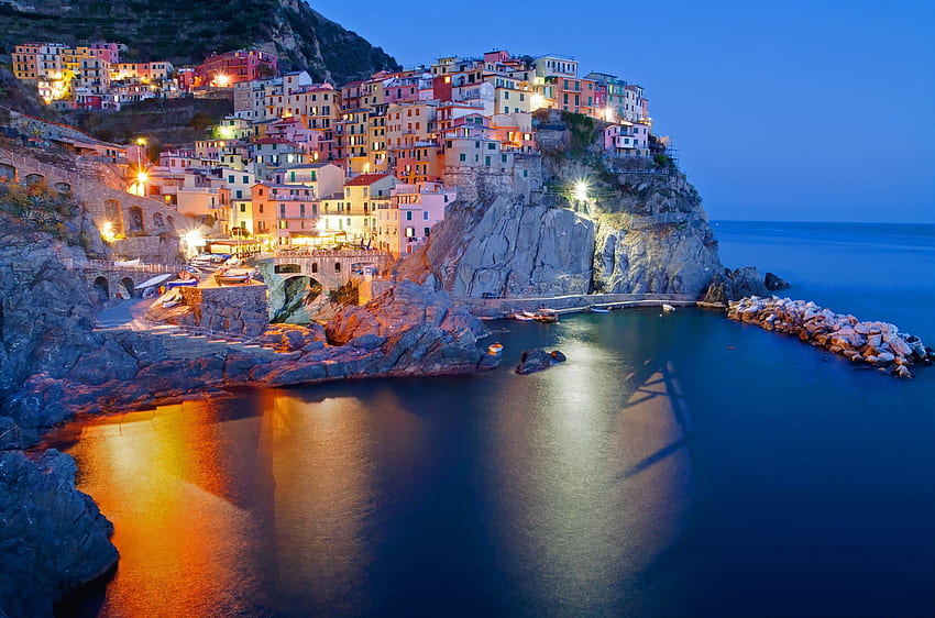 Cinque Terre, Italian Riviera HD wallpaper