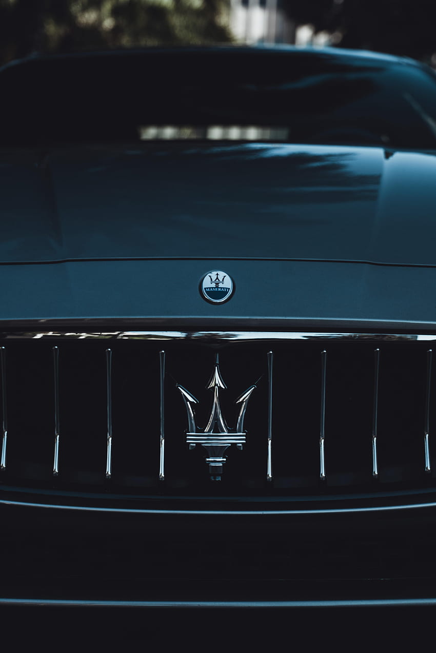 Maserati, sport, auto, auto, auto sportiva, logo, logotipo, paraurti Sfondo del telefono HD