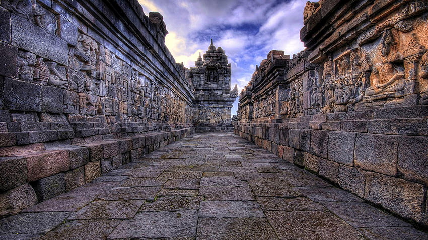 O complexo do templo de Angkor Wat no Camboja e - papel de parede HD