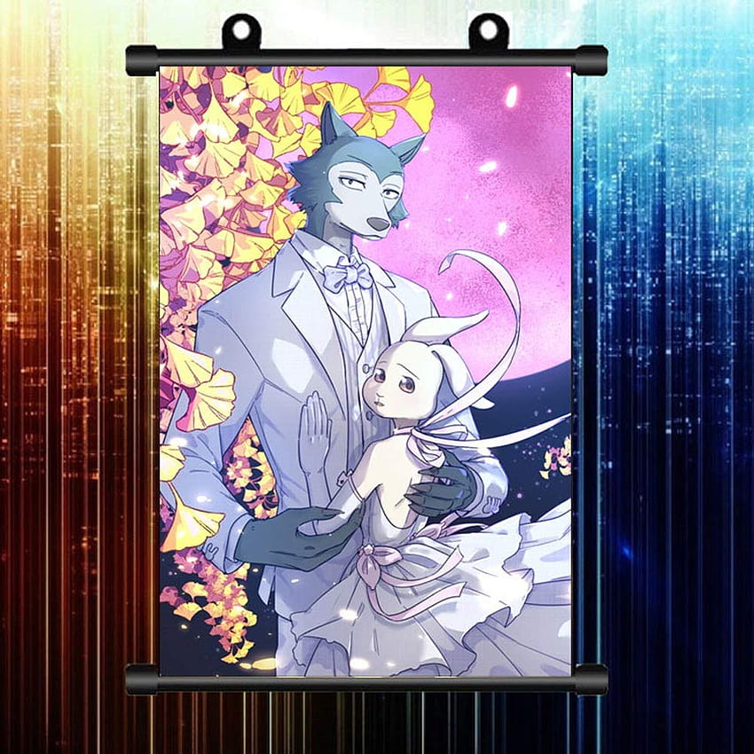 KaiWenLi BEASTARS Series Haru And Legosi Pattern In Dress Anime Hanging Art Cartoon Painting Home Decoration Painting Poster Scroll Painting Bedroom (Size : 3045cm): Home & Kitchen HD phone wallpaper