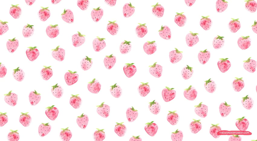 Cute Strawberry, Pastel Strawberry HD wallpaper