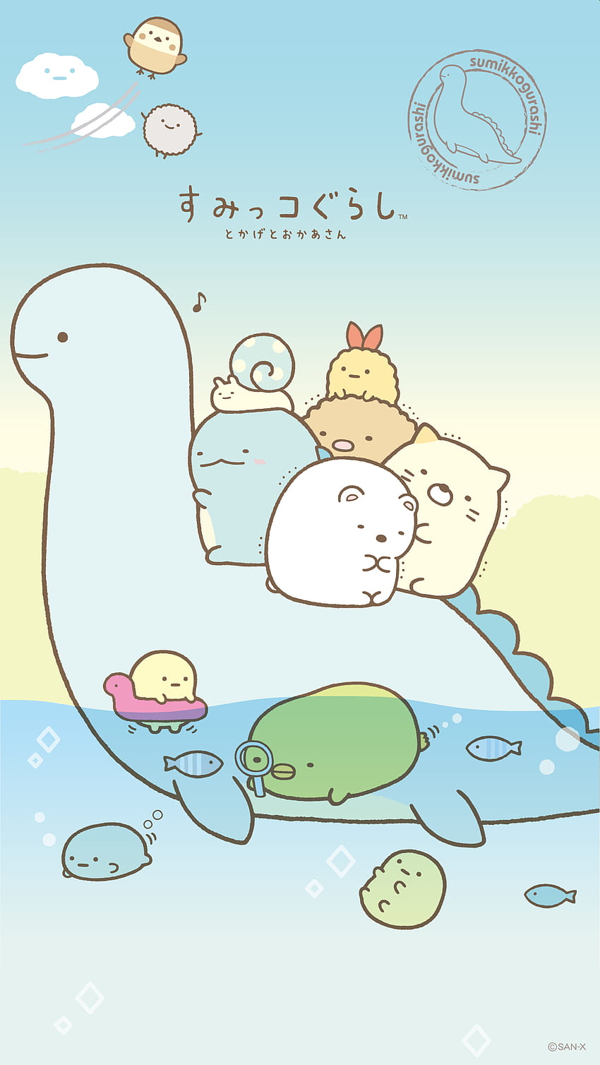 Catcatrc on . Kawaii background, Cute cartoon , Cute kawaii drawings, Sumikko Gurashi Tokage HD phone wallpaper