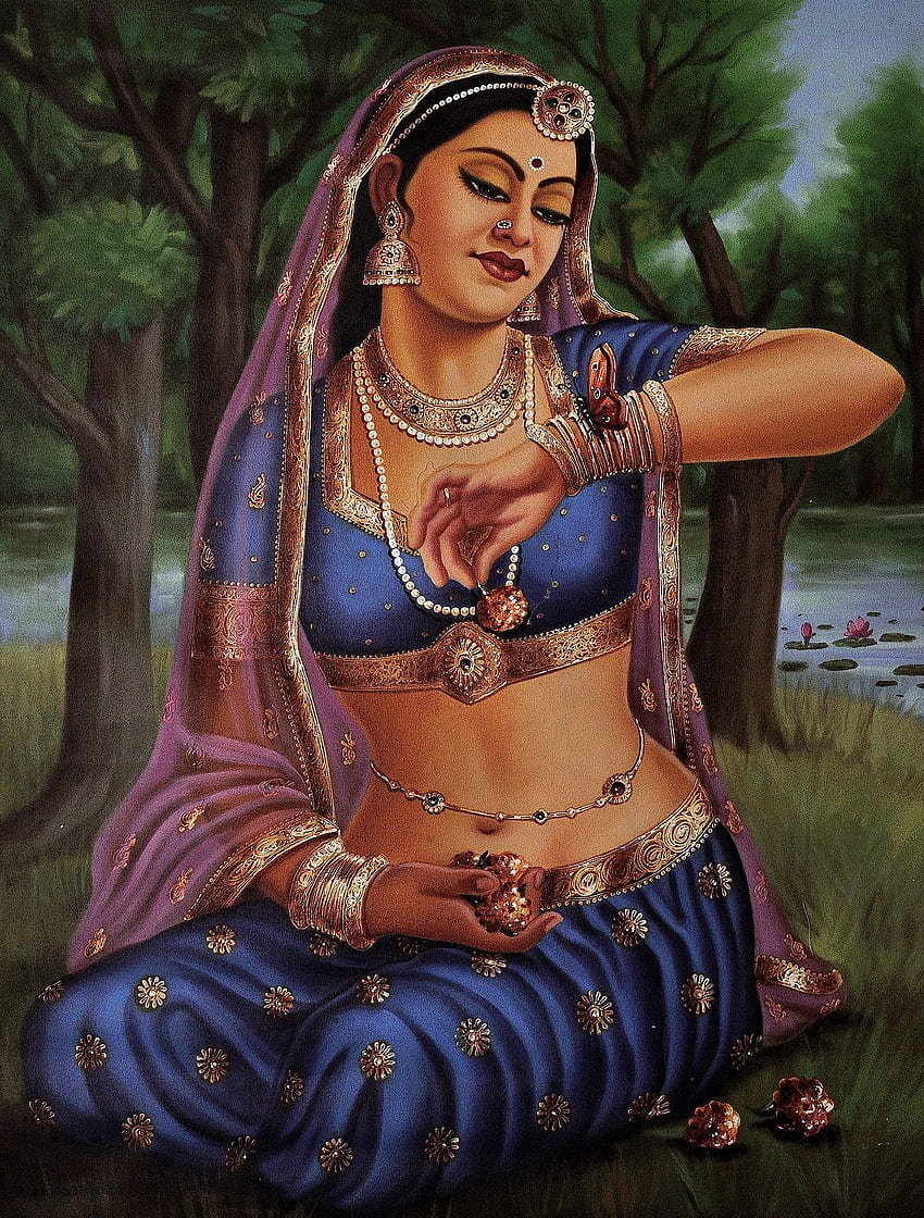 Indian Village Woman Painting. Explore HD phone wallpaper | Pxfuel