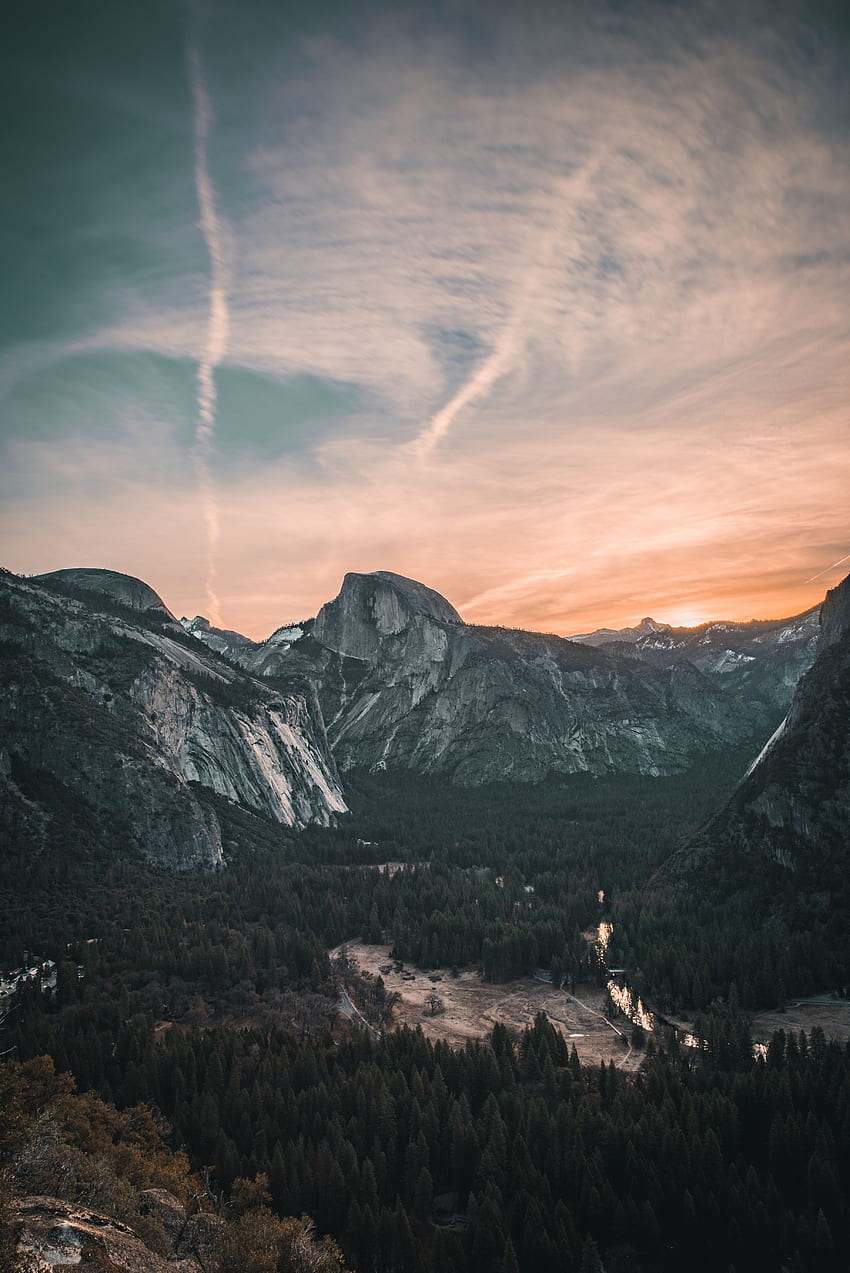 Naturaleza, Montañas, Estados Unidos, Estados Unidos, Valle de Yosemite fondo de pantalla del teléfono