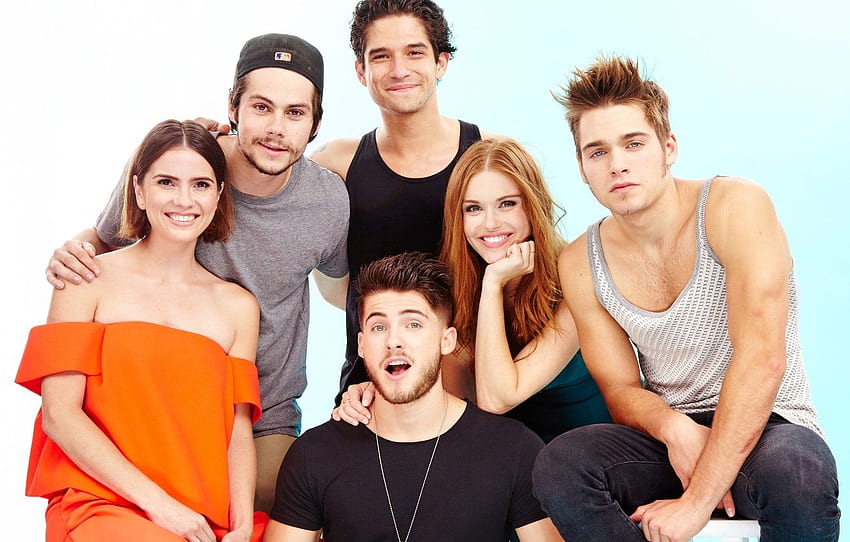 the series, actors, Teen Wolf, Tyler Posey, Dylan O'Brien, Holland Roden, Cody Christian, Shelley Hennig, The cub, Dylan Spray Berry for , section фильмы HD wallpaper