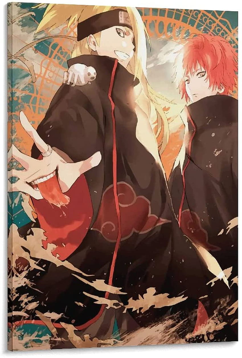 XCBVS Anime Poster Naruto Anime Sasori Deidara Akatsuki Poster Pittura Decorativa su Tela Wall Art Soggiorno Poster Camera da Letto Pittura inch(cm): Poster e Stampe Sfondo del telefono HD