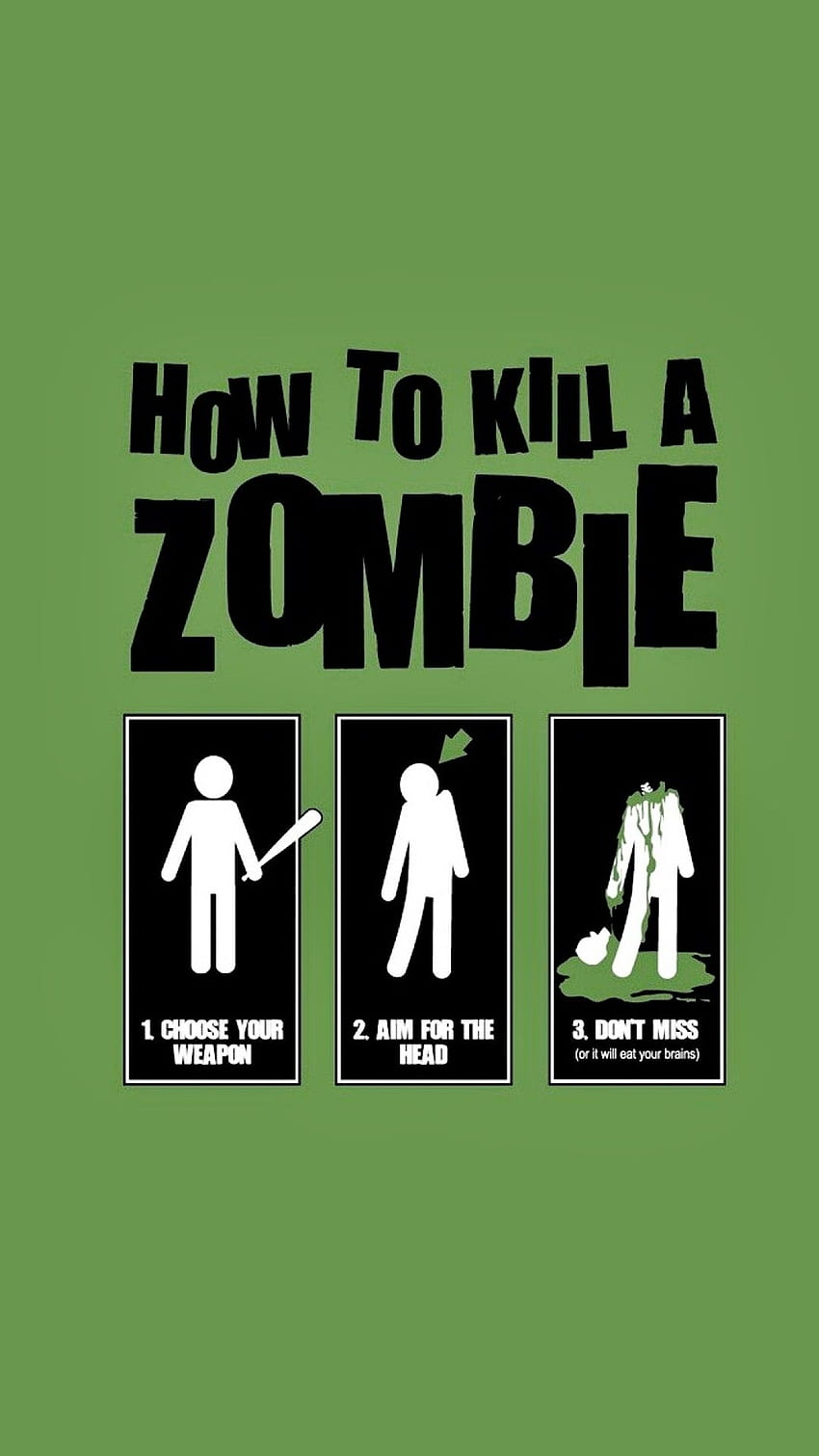 Tap for more iPhone quotes ! kill zombie HD phone wallpaper