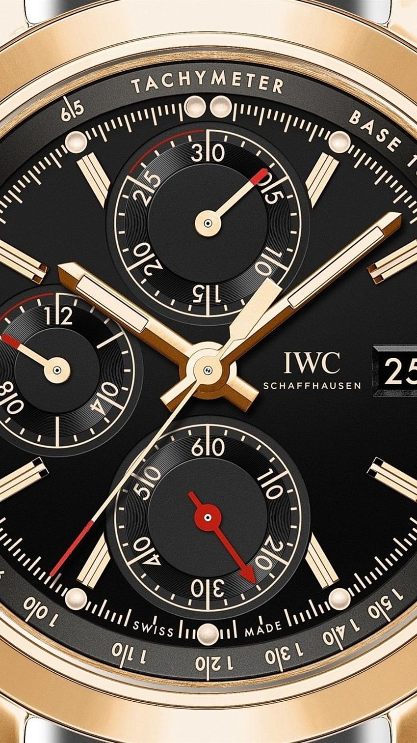 IWC Watch, Gold Color IPhone 8 7 6 6S HD phone wallpaper