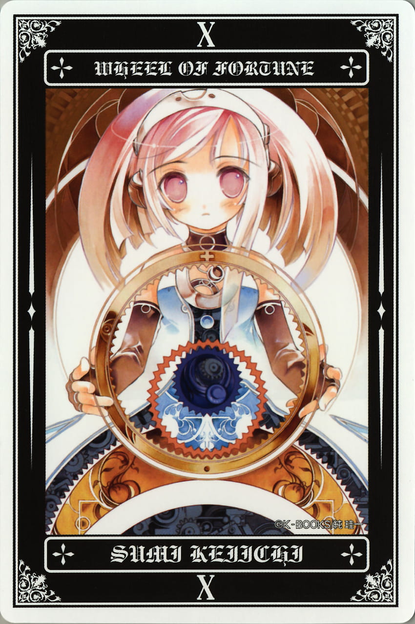 Wheel of Fortune (Tarot) - Tarot Cards - Mobile - Zerochan Anime Board HD phone wallpaper