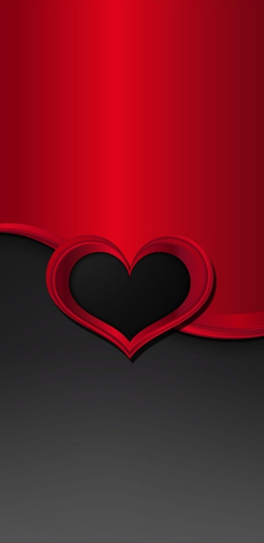 . By Artist Unknown. Heart iphone , Black and red , Heart, Red Love Heart HD phone wallpaper