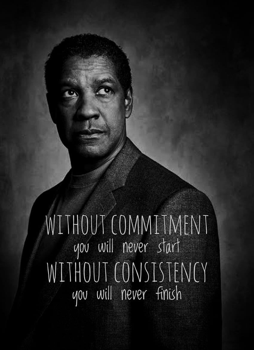 Denzel Quotes, celebrity, commitment HD phone wallpaper