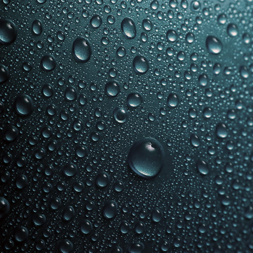 Goccia Di Pioggia Acqua Blu Modello Triste Scuro, Goccioline Di Pioggia Sfondo del telefono HD