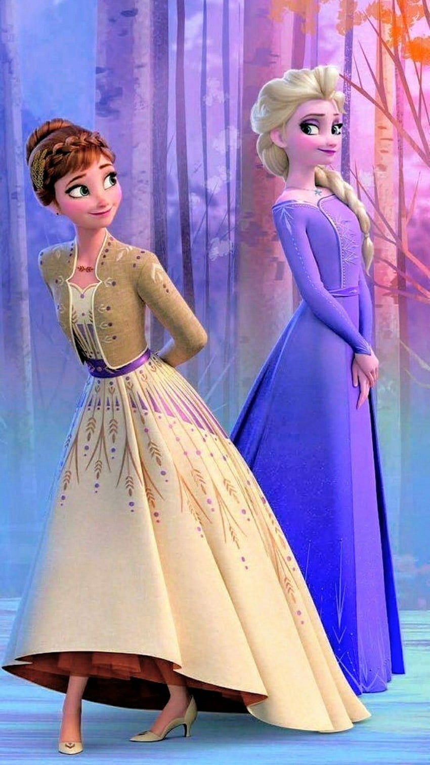 Frozen 2 Anna and Elsa. Disney princess , Disney princess fashion, iphone  disney princess HD phone wallpaper | Pxfuel