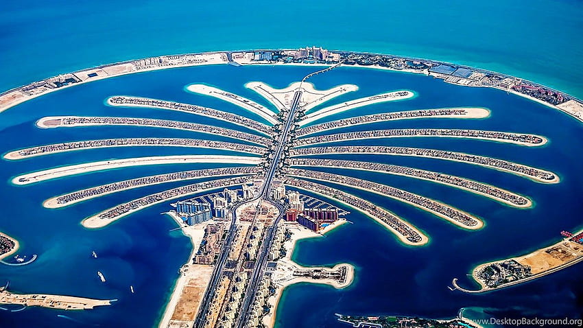 Palm Jumeira, Dubai. Wah Bung. : Latar Belakang Woaude, Pulau Dubai Wallpaper HD