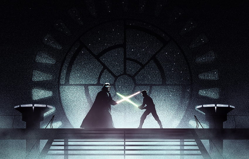 yıldız savaşları, darth vader, ışın kılıcı, jedi, sith, luke skywalker, Yıldız Savaşları: Bölüm VI - Jedi'ın Dönüşü için , bölüm фильмы - , Darth Vader ve Luke Skywalker HD duvar kağıdı