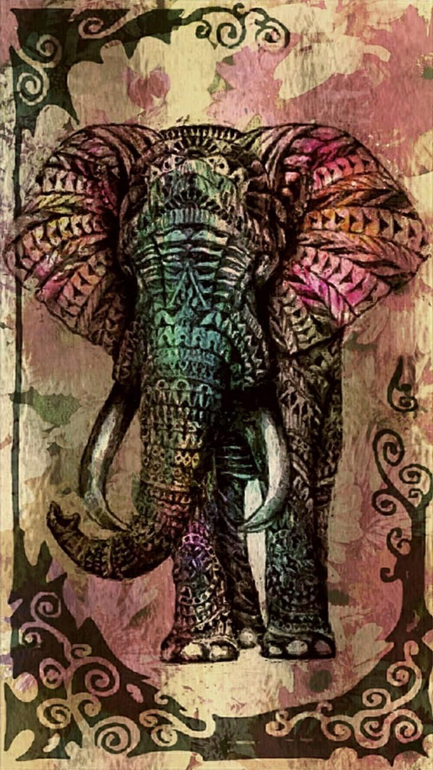 Elephants for Android, Cute Colorful Elephant HD phone wallpaper