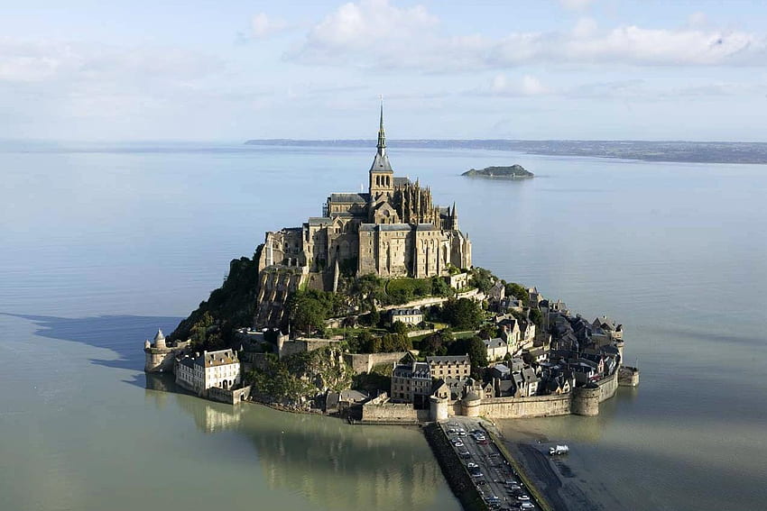 – Mont Saint Michel «, Mont-Saint-Michel HD duvar kağıdı