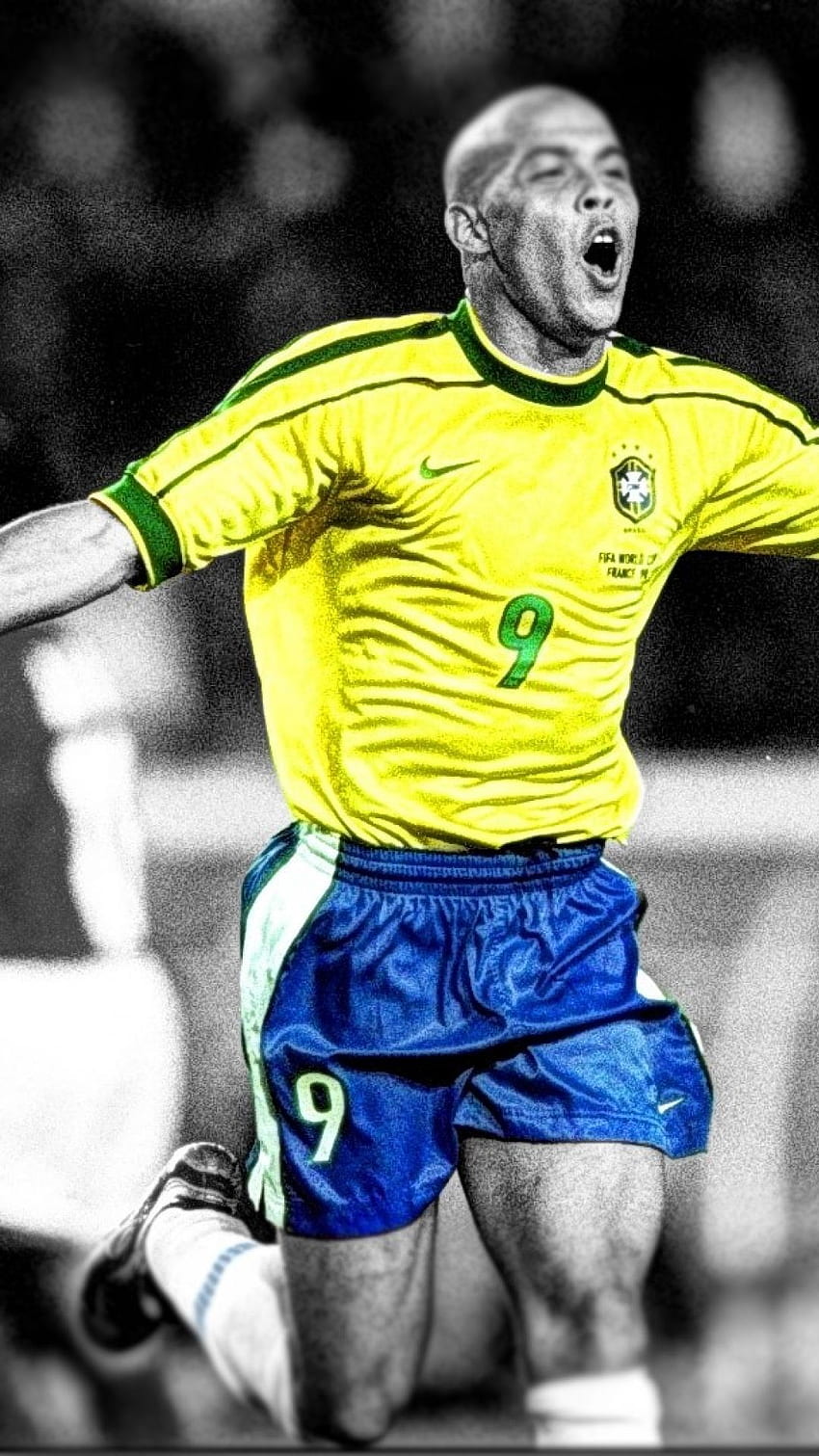 Ronaldo Nazario iPhone, Ronaldo Brésil Fond d'écran de téléphone HD