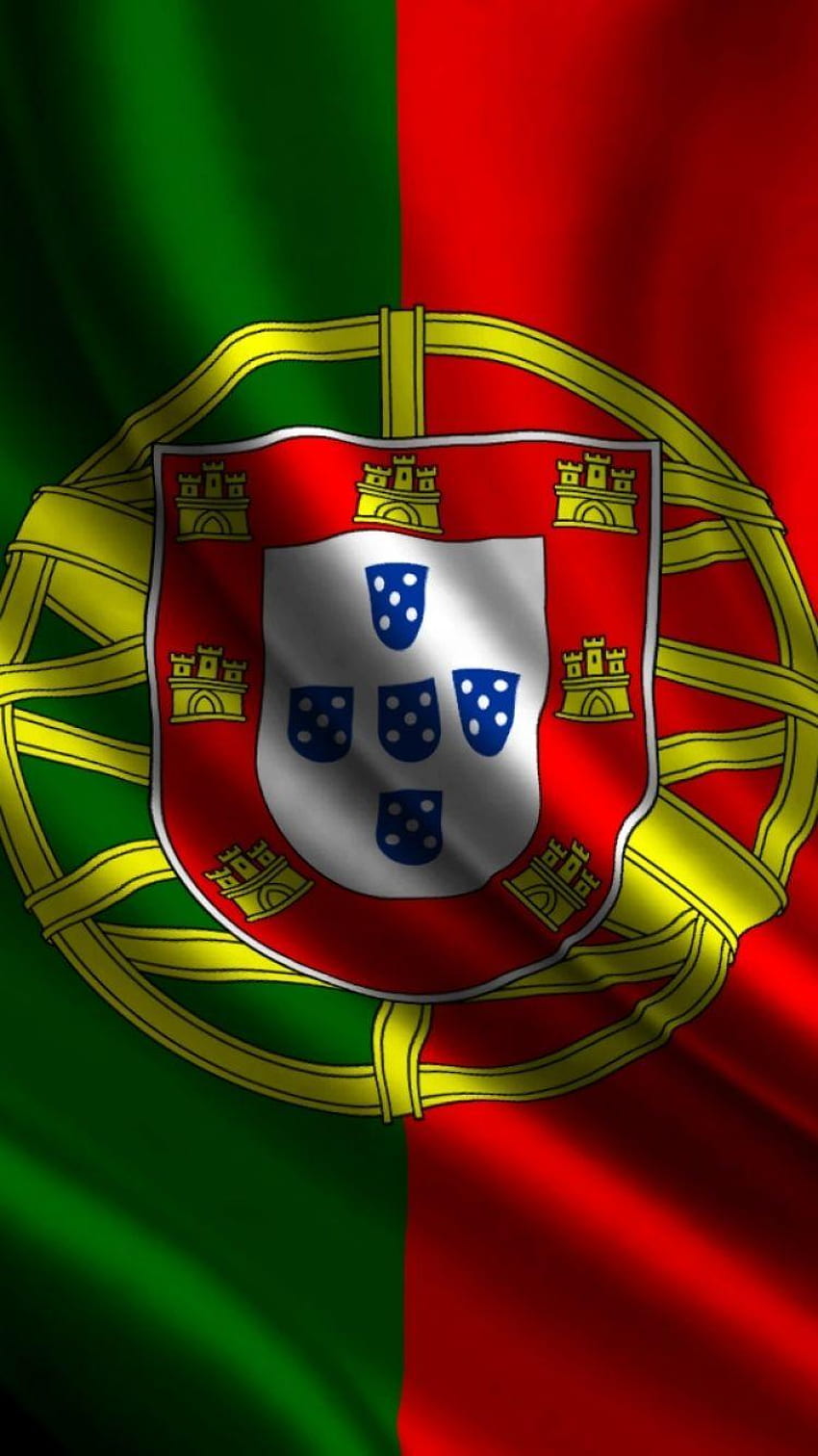 Bandera de Portugal, bandera portuguesa fondo de pantalla del teléfono