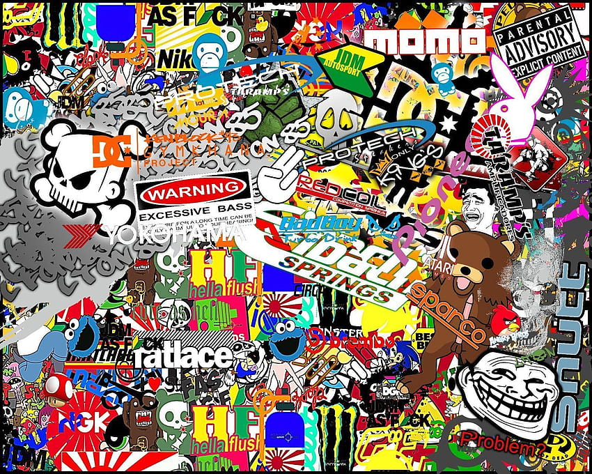 Sticker Hypebeast - Bom Stiker Hypebeast -, Stickerbomb Wallpaper HD