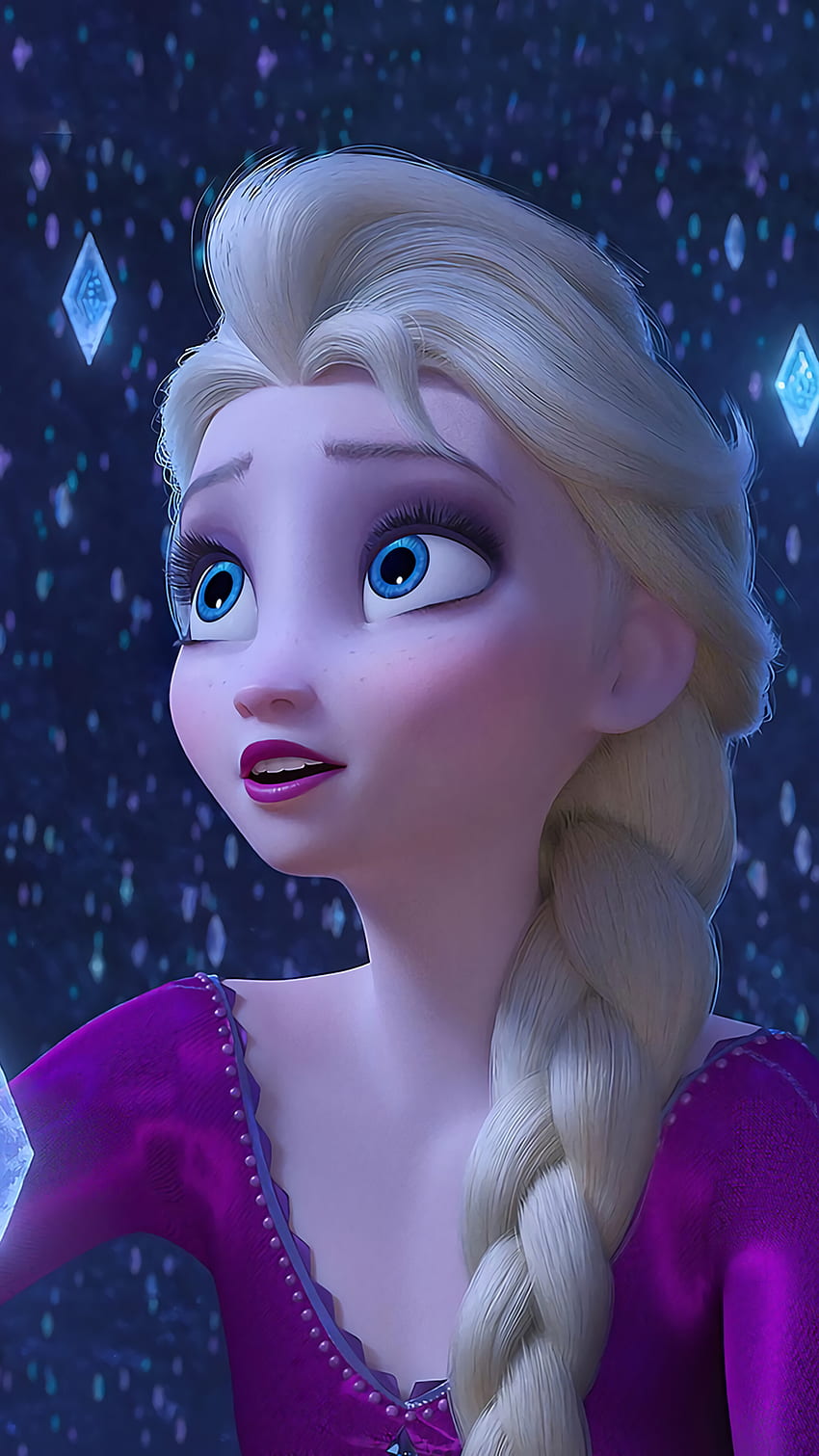 Frozen 2, Elsa, Snowflakes, phone, , Background, and , 핑크 엘사 겨울왕국 HD 전화 배경 화면