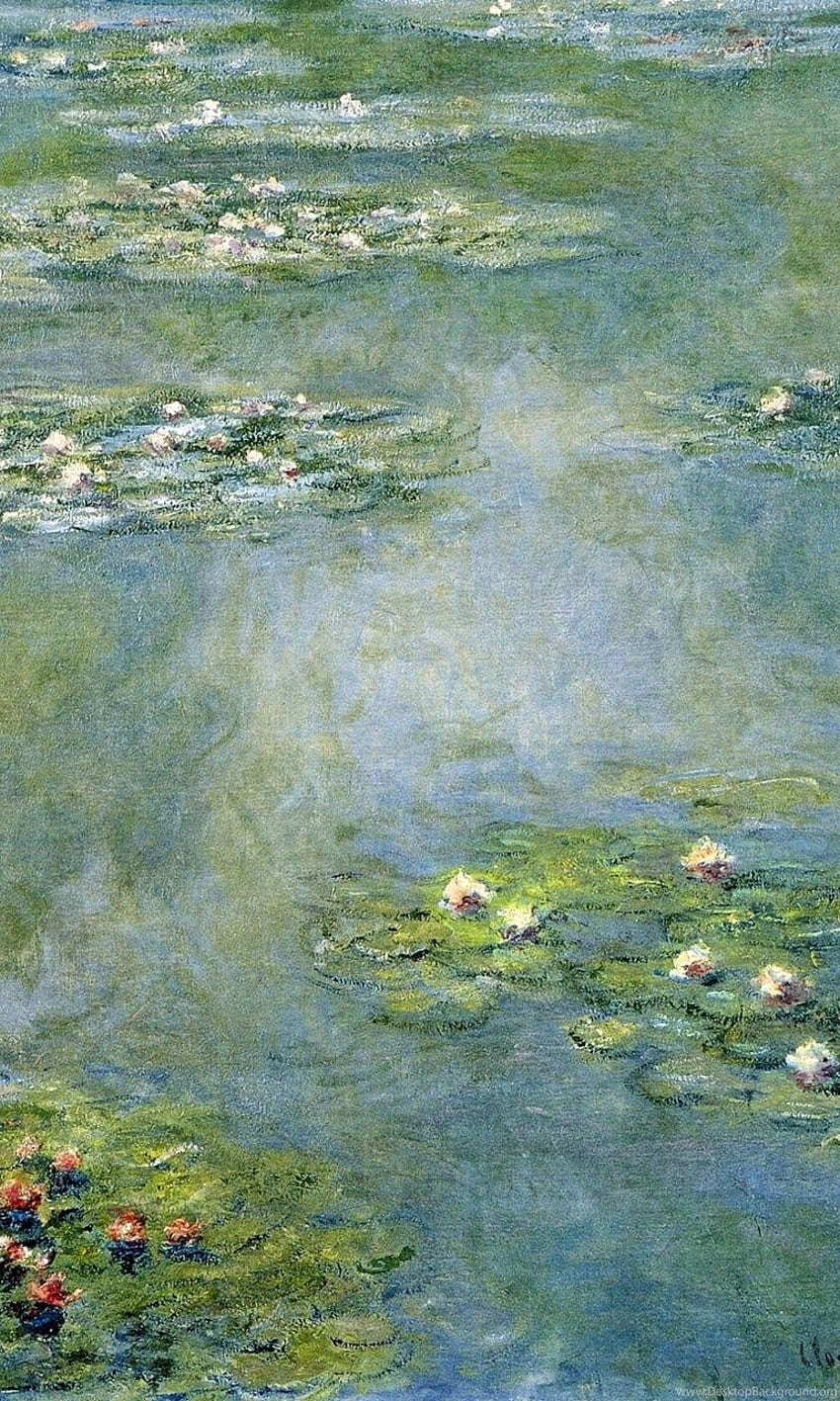 Claude Monet Seerosen-Hintergrund HD-Handy-Hintergrundbild