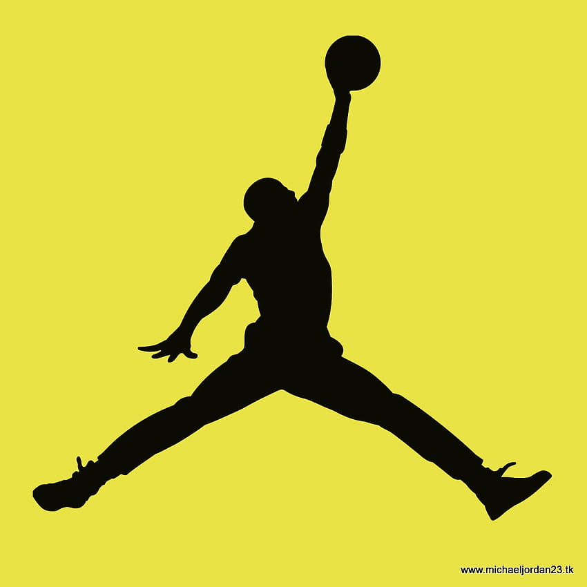 Air Jordan Symbol , Yellow Jordan HD phone wallpaper