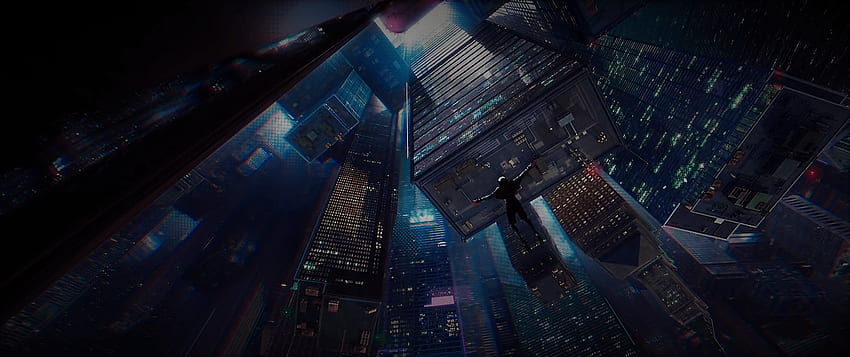 PC'de Spiderman: Into The Spider Verse Movie'den Bir Ekran Görüntüsü Kullanılarak Bilgisayarım İçin Yapıldı ve Windows 10'da Yazılıma Efektler Eklendi : Spiderman, Spider-Man: Into The Spider-Verse HD duvar kağıdı
