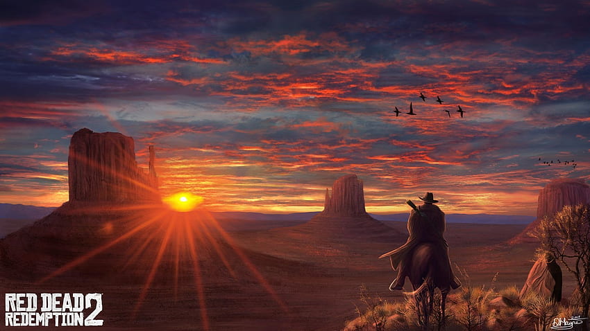 Sunset The game HD wallpaper