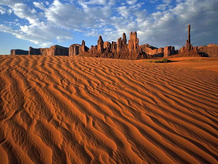 deserto, rochas, ceu, areia HD wallpaper
