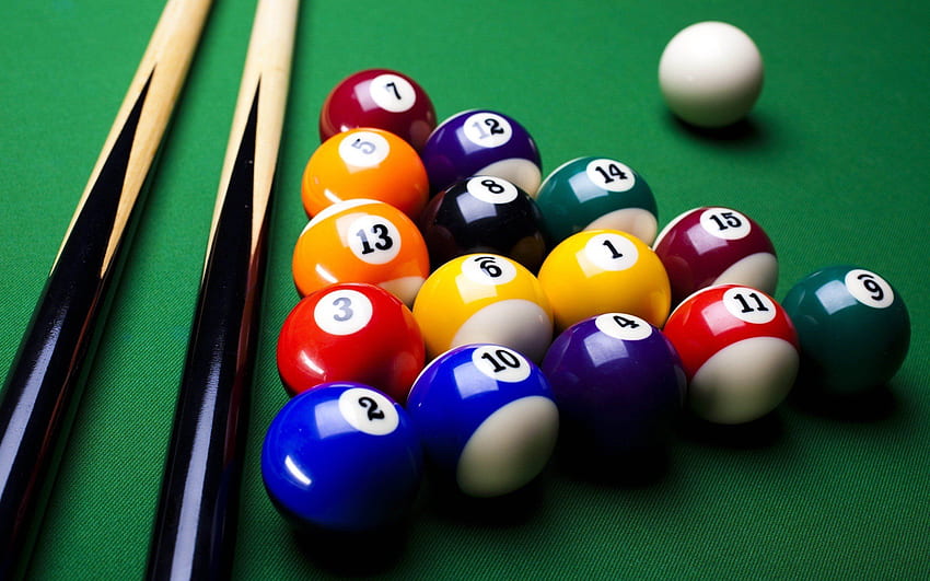 billiard balls, Pool table / and Mobile Background, 8 Ball Pool HD wallpaper