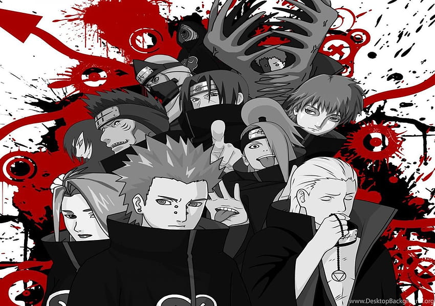 7997) Naruto Shippuden Akatsuki Android Arka Planı, Akatsuki Portresi HD duvar kağıdı