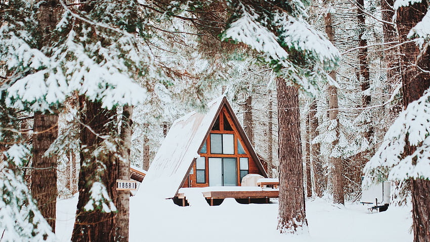 cozy winter cabins that make the cold enjoyable HD wallpaper