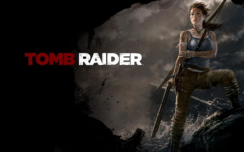 Lara Croft, games, tomb raider, video games, weapons, female HD wallpaper