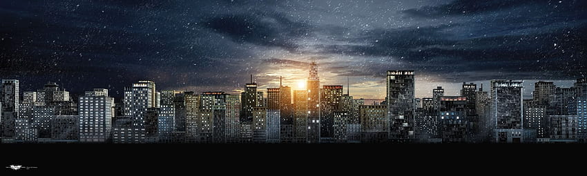 Gotham City Wall Mural Mural [] for your , Mobile & Tablet. Explore City Skyline Murals. New York City Skyline, Skyline for Walls HD wallpaper