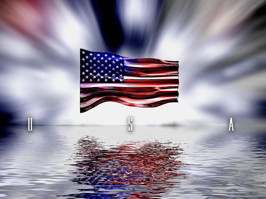 Latar Belakang Bendera Amerika, Cool USA Wallpaper HD